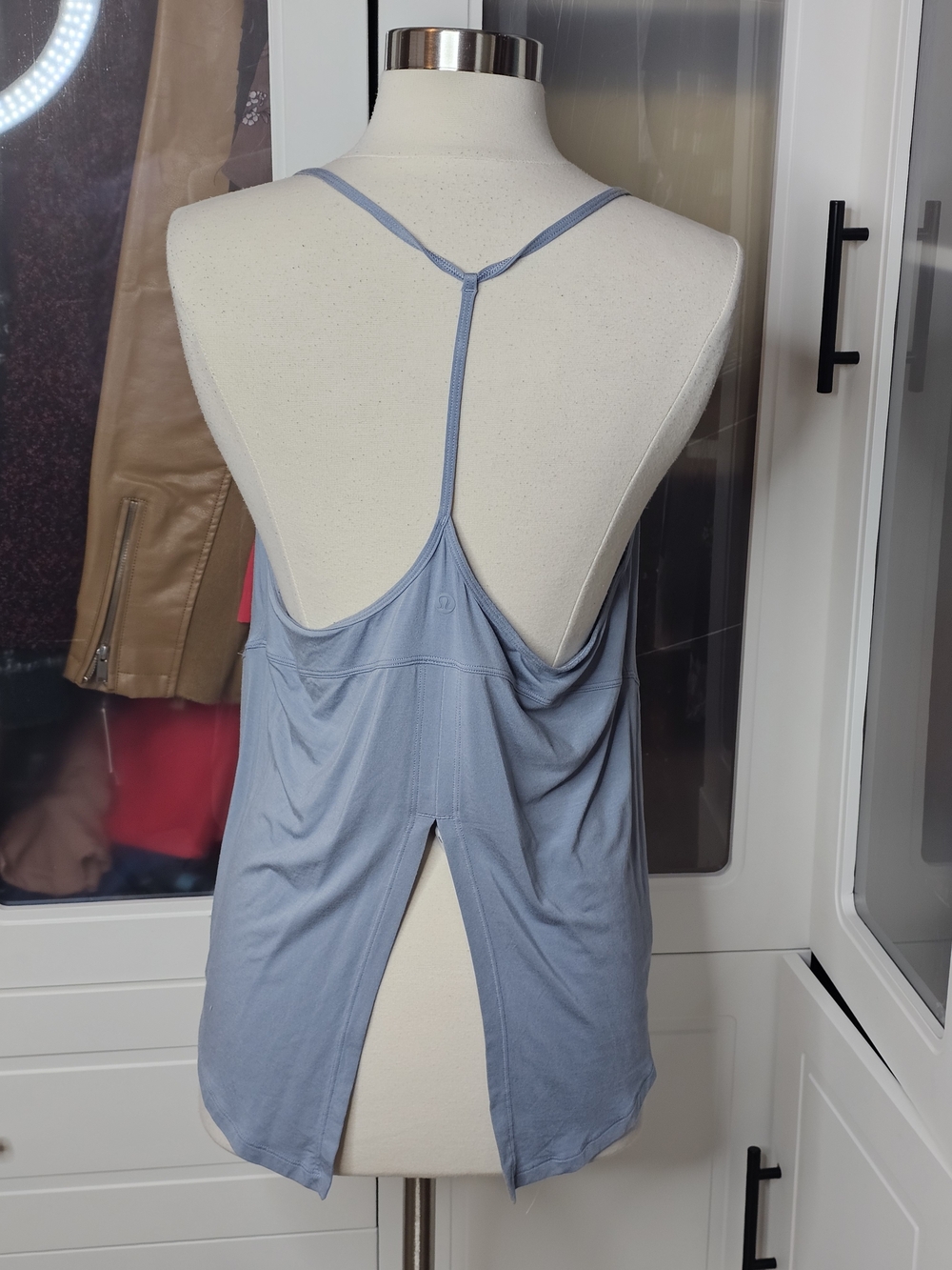 lululemon athletica Dusty Blue V-Neck Spaghetti Strap Camisole - Picture 3 of 5